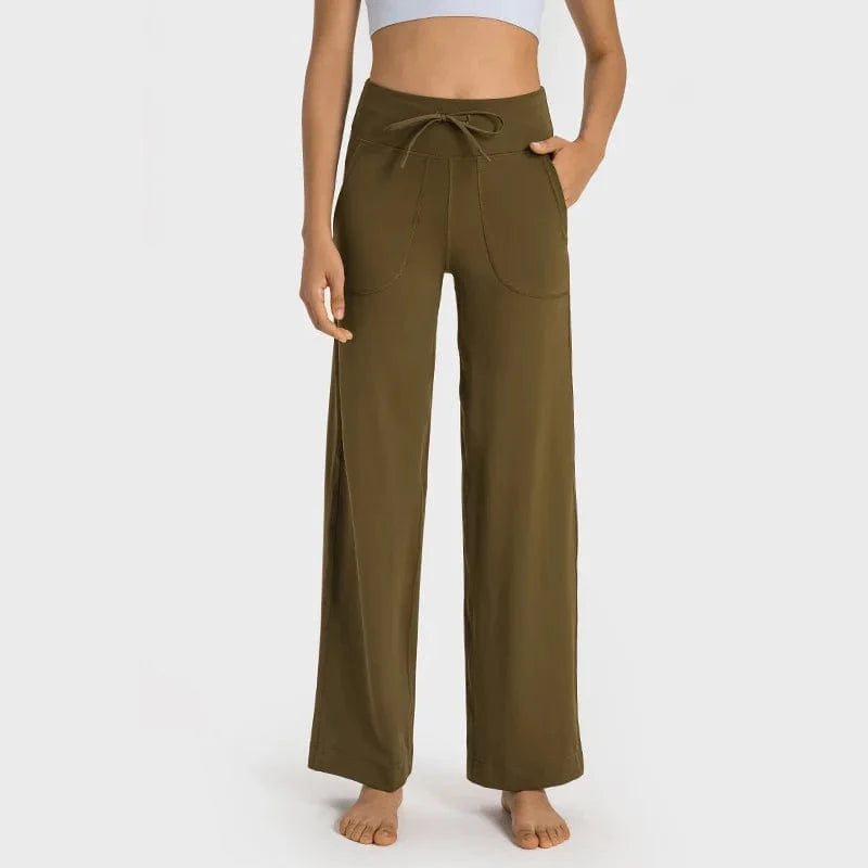 10 / Brown Xsunwing Custom Solid Women's Clothing Sweat Pants Autumn Sports Gym Tights Jogger activewear outdoor Pants With Pockets WDQ336