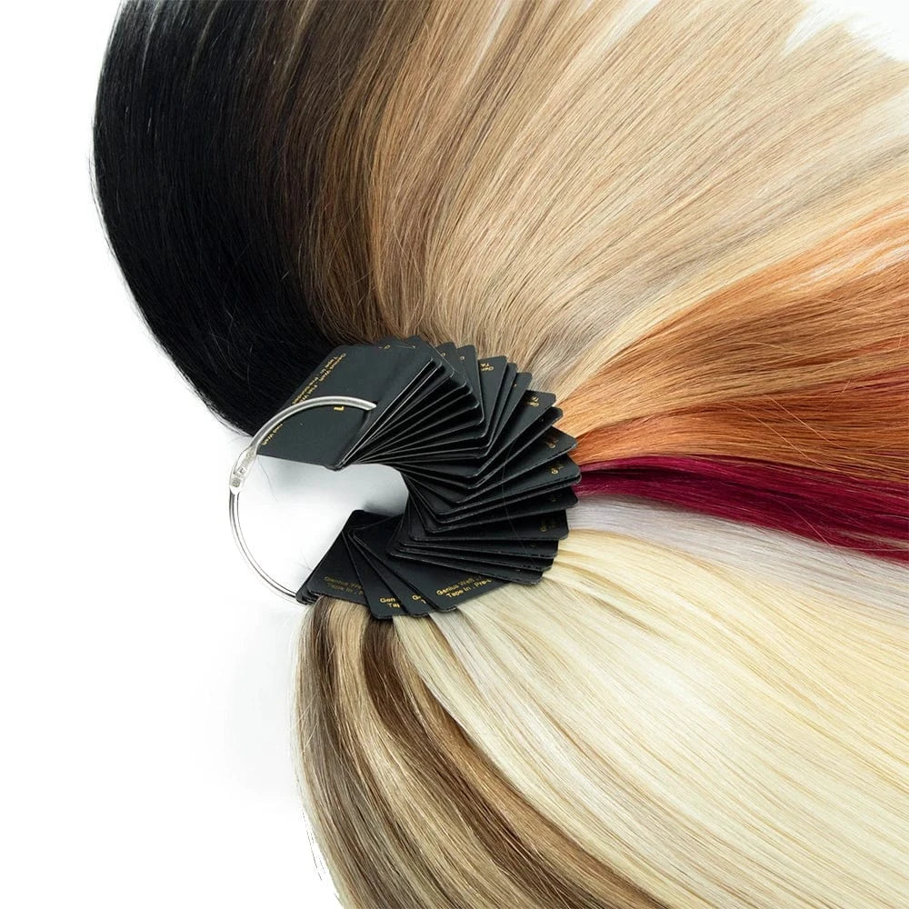 10 Inches / 26 colors color ring Use for Match Human Colored Hair Extensions Sample Color Ring/Chart With Different Colors