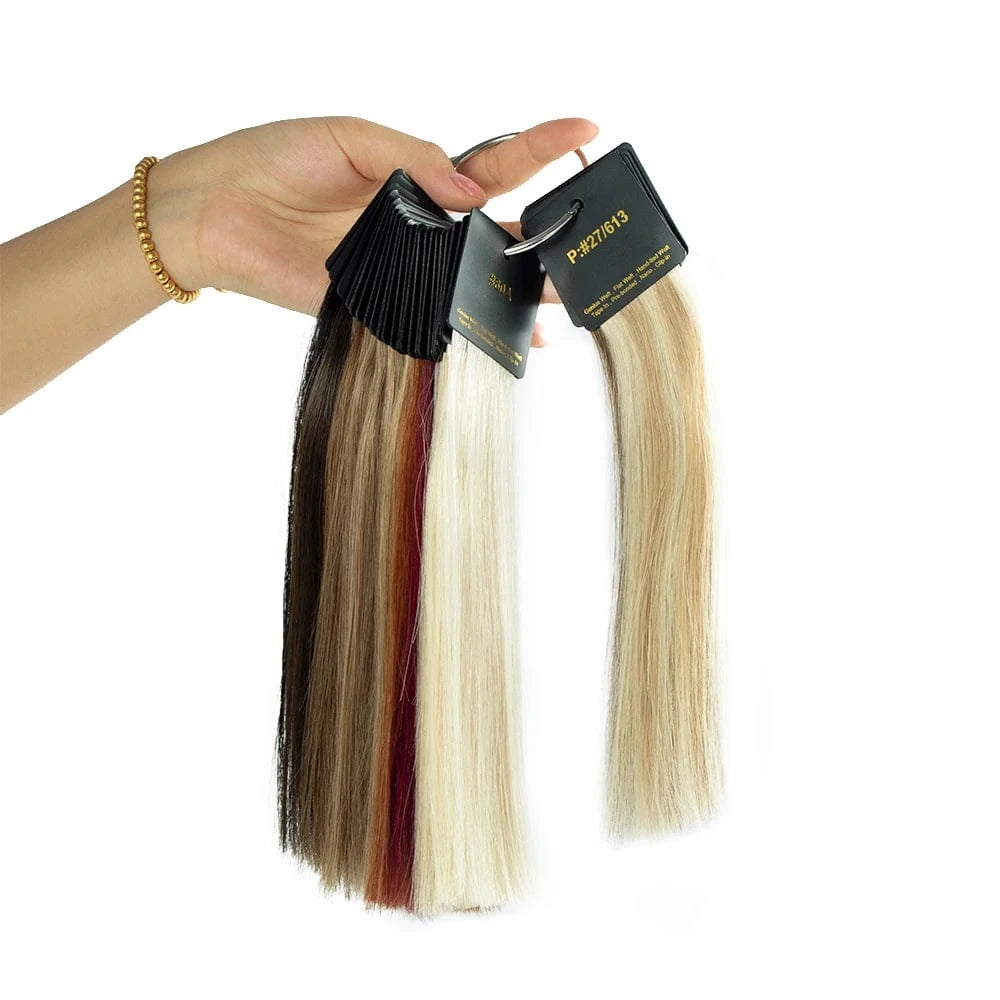 10 Inches / 26 colors color ring Use for Match Human Colored Hair Extensions Sample Color Ring/Chart With Different Colors