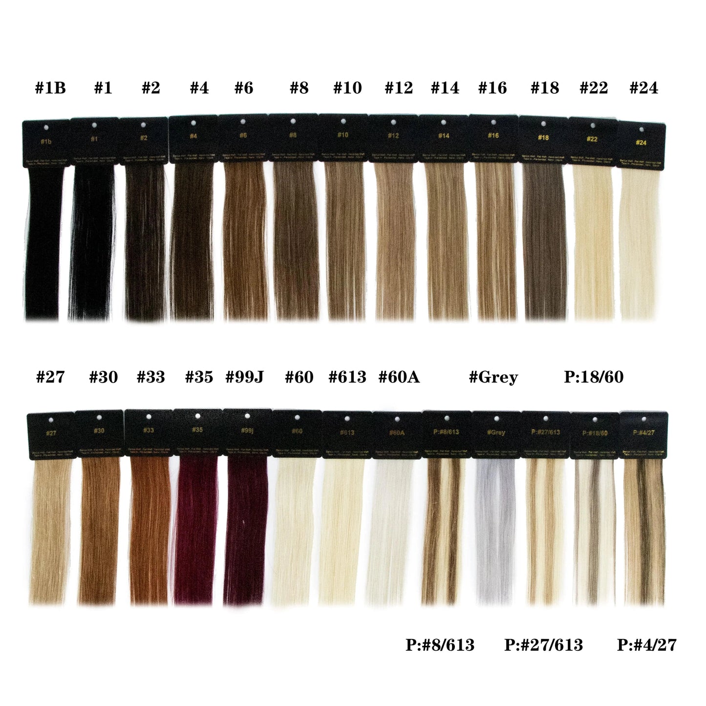 10 Inches / 26 colors color ring Use for Match Human Colored Hair Extensions Sample Color Ring/Chart With Different Colors