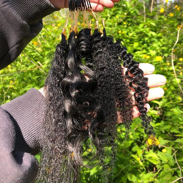 10 Inches / texture ring 13 Textures Sample Rings Natural Black Straight Wavy Curly Texture Rings For Salon Human Hair Extensions With All Kinds Texture