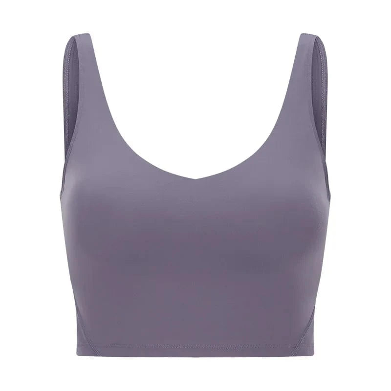 10/L / Ice Grey 2024 Lemon Beautiful Back Fitness Female High Strength Shockproof Align Women Yoga Bra Top Running Sports Vest For Workout