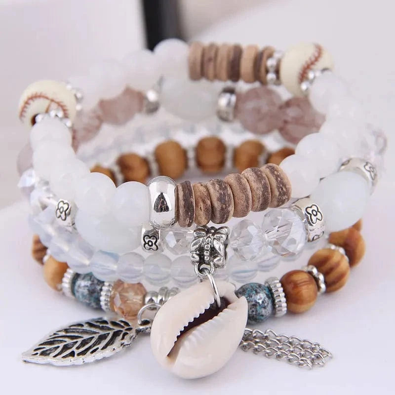 100+ COLORS New Arrival Bohemia Multicolor Beads Bracelet Set Gifts Crystal Jewelry f