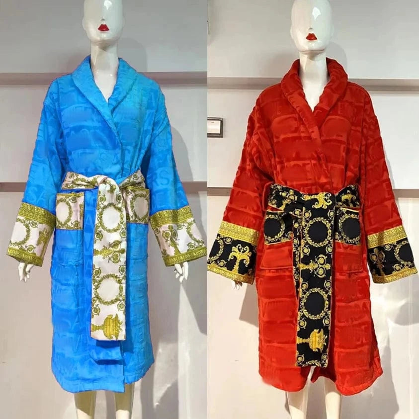 100% Cotton Solid Color Towel Shawl Bathrobe Fashion New Hot Selling Men's Women's Nightwear Bathrobe Sexy Lingerie 2 Orders