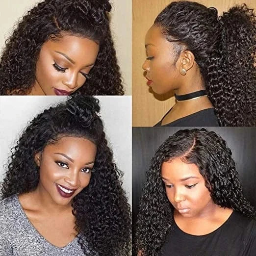 100% Curly Human Hair Wigs Pre Plucked Cuticle Aligned Brazilian Virgin Raw Frontal Lace Wigs Remy Glueless Full Lace Wig