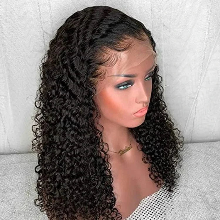 100% Curly Human Hair Wigs Pre Plucked Cuticle Aligned Brazilian Virgin Raw Frontal Lace Wigs Remy Glueless Full Lace Wig