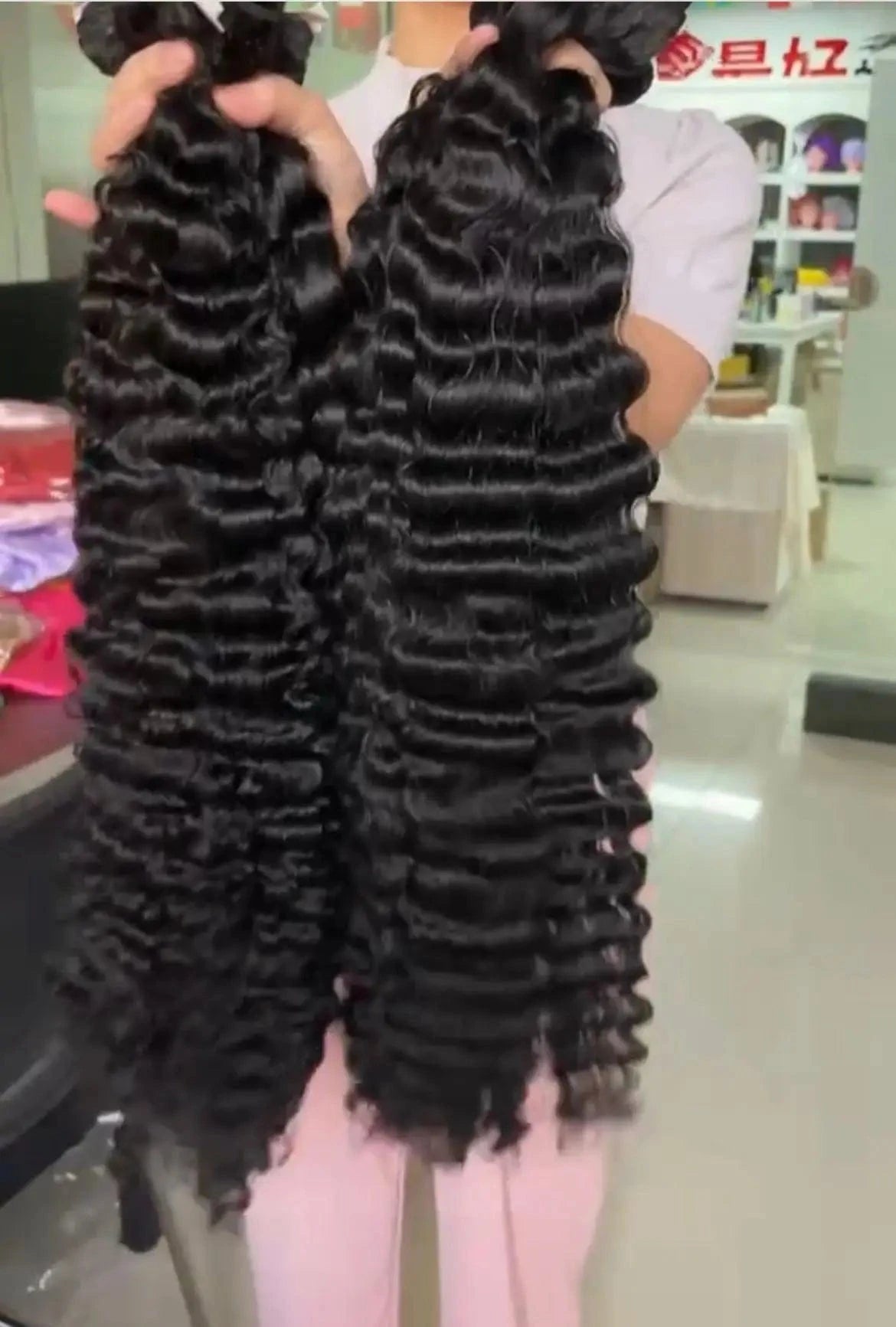 100% Human Raw Cambodian Hair Bundles Vendor Vietnamese Cuticle Aligned Hair bundle deep wave burmese curly 40inch wig