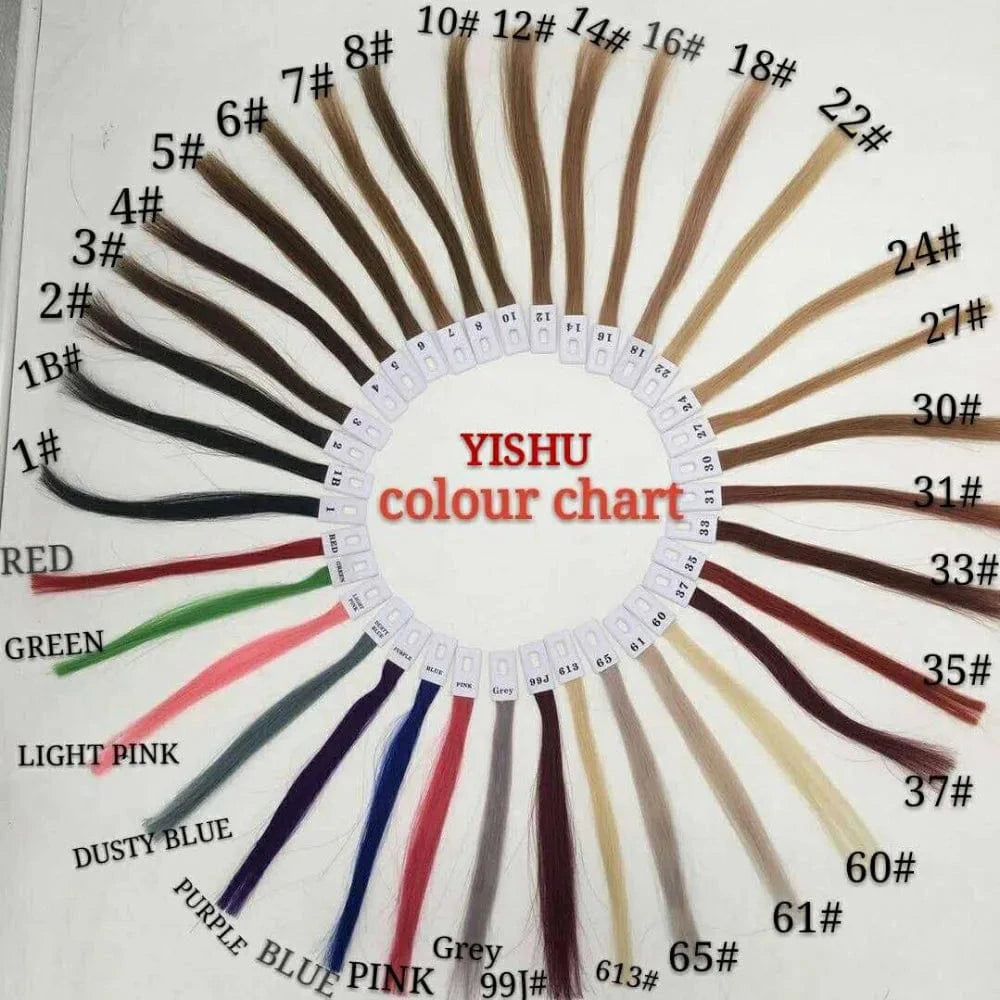 100% pure human hair no any mixed no shedding no tangle hair color ring