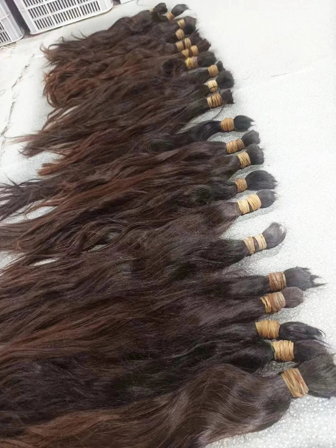 100% Raw russian quality Hair Bulk Unprocessed Wholesale Hair Vendors Virgin Bundles In Bulk Double Drawn Human Hair Extension