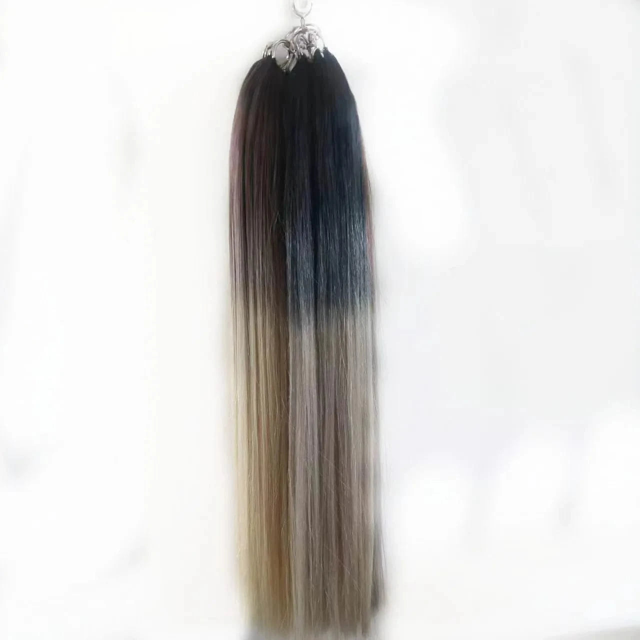 100% virgin/remy cuticle human easy use and most invisible big circle feather hair extensions hot sell ombre colour