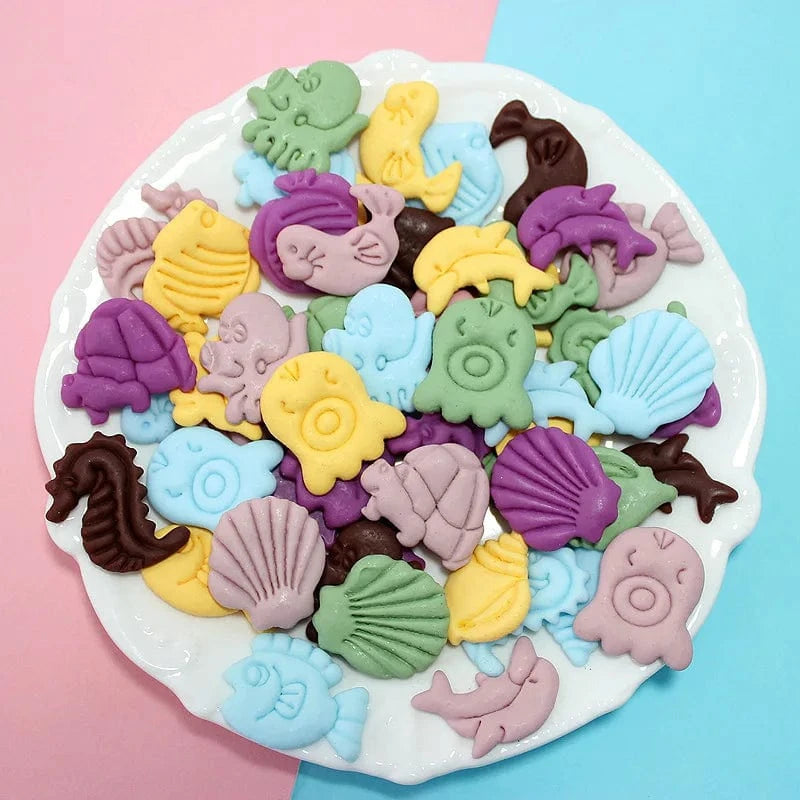100pcs/Bag Kawaii Accessories Resin Charms Christmas Candy Flower Fruit Nail Art DIY Accessories 3D Nail Charms