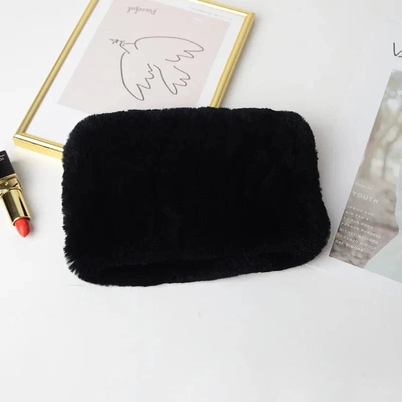12 Winter Knit Rex Rabbit Fur Headbands High Elastic Knitted Neck Warmer Scarves for Women