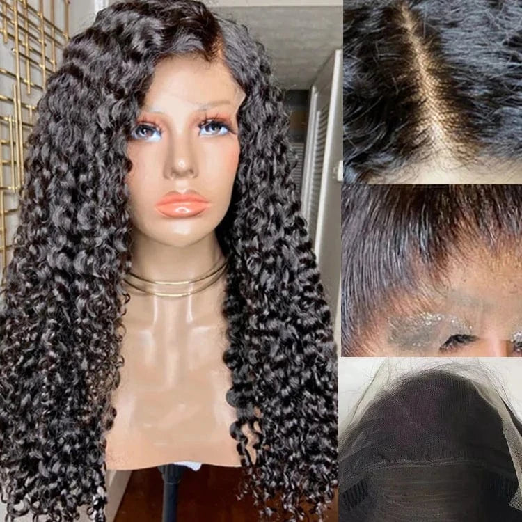 12a raw peruvian curly wholesale kinky curly front lace wig 100% Human Hair Pre Pluked Brazilian curly virgin Human Hair Wig
