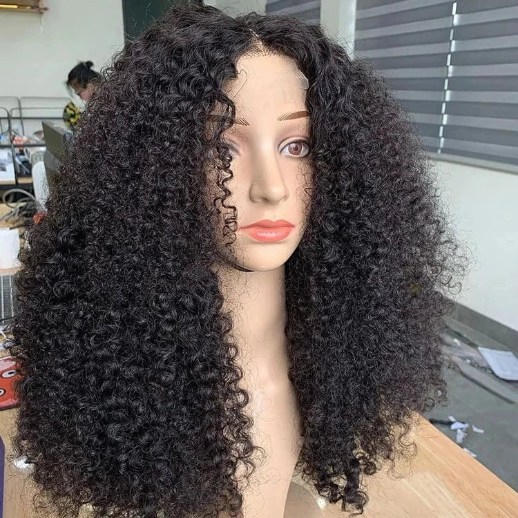 12a raw peruvian curly wholesale kinky curly front lace wig 100% Human Hair Pre Pluked Brazilian curly virgin Human Hair Wig