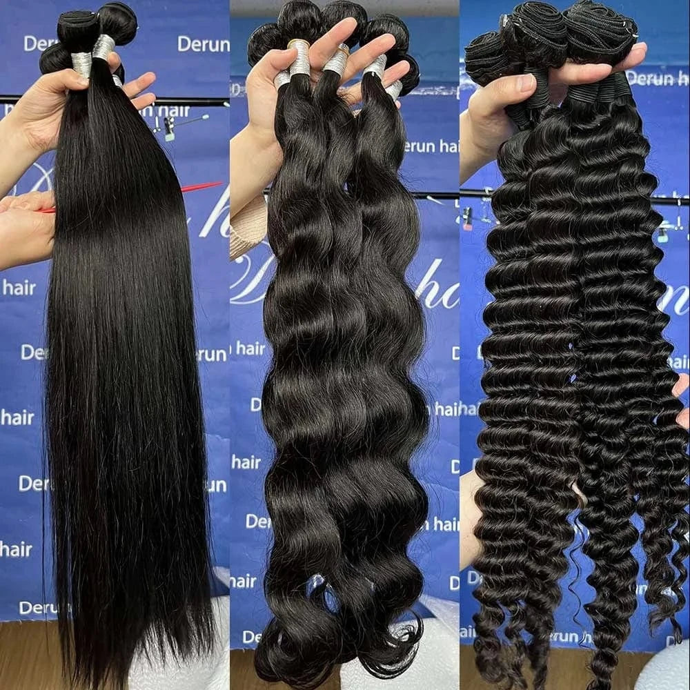 12A Thick End Brazilian Hair 100% Virgin Hair Vendor Bone Straight Cuticle Aligned Human Hair Bundles for wedding