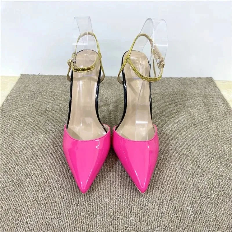 12CM/10CM/8CM Talons Latest Fashion Estilo De Tacones  Thin Stilettos Hot Pink  Heels for Ladies