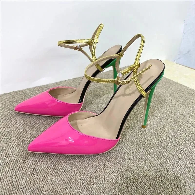 12CM/10CM/8CM Talons Latest Fashion Estilo De Tacones  Thin Stilettos Hot Pink  Heels for Ladies