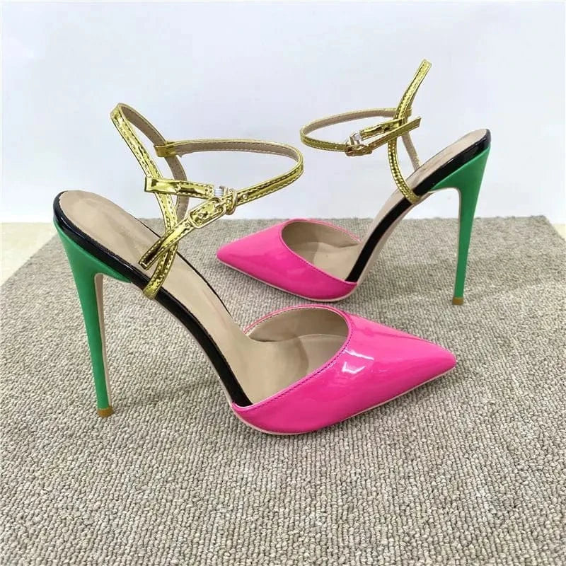 12CM/10CM/8CM Talons Latest Fashion Estilo De Tacones  Thin Stilettos Hot Pink  Heels for Ladies