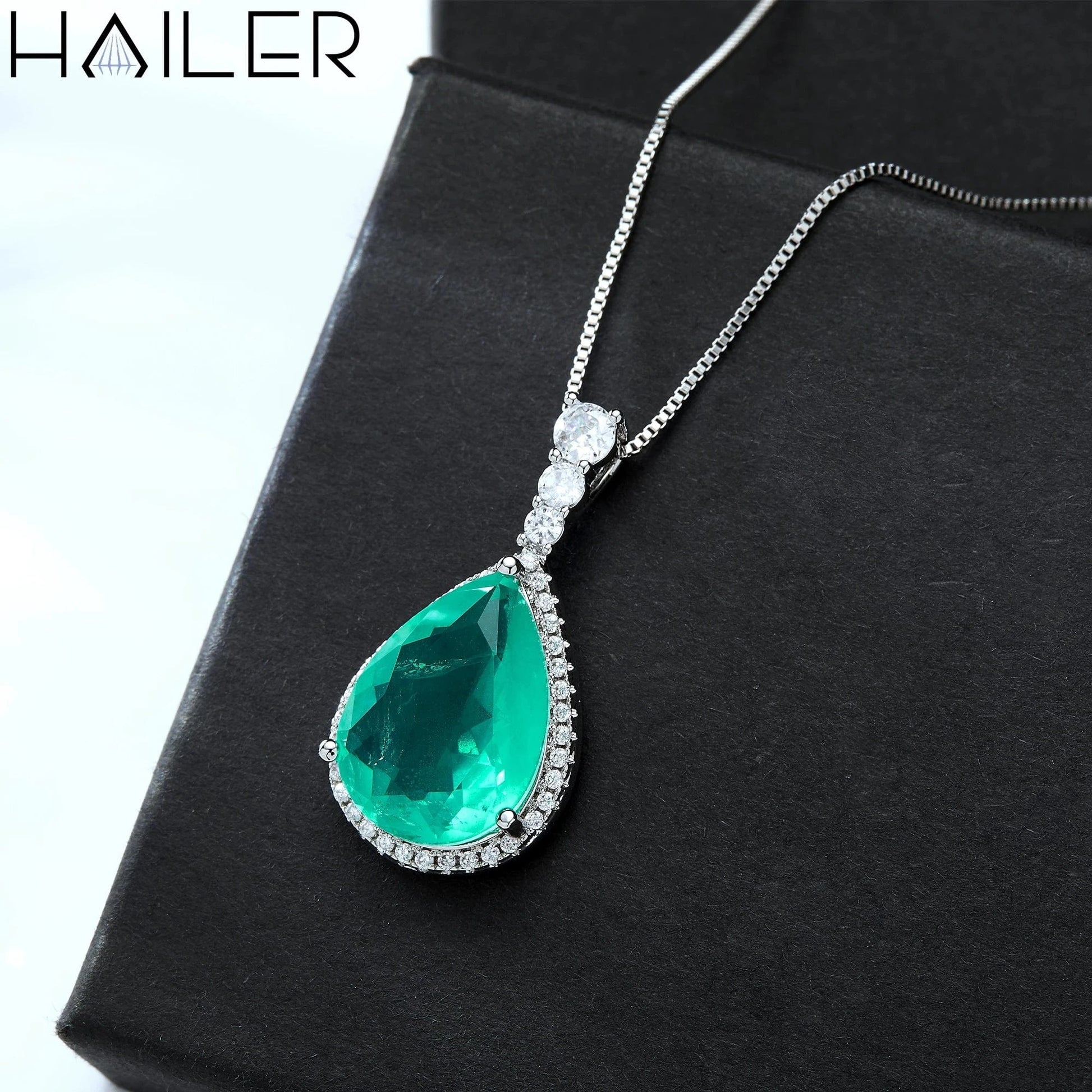 13*17mm pear doublet stone jewellery fusion stone jewelry silver designer minimalist necklace for women
