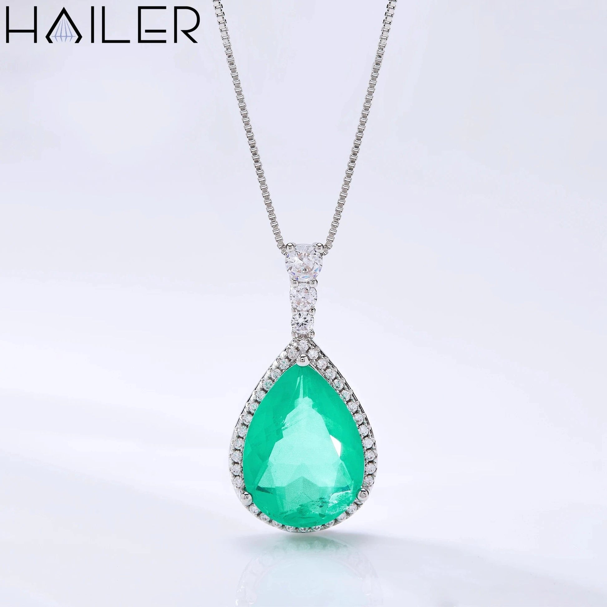13*17mm pear doublet stone jewellery fusion stone jewelry silver designer minimalist necklace for women