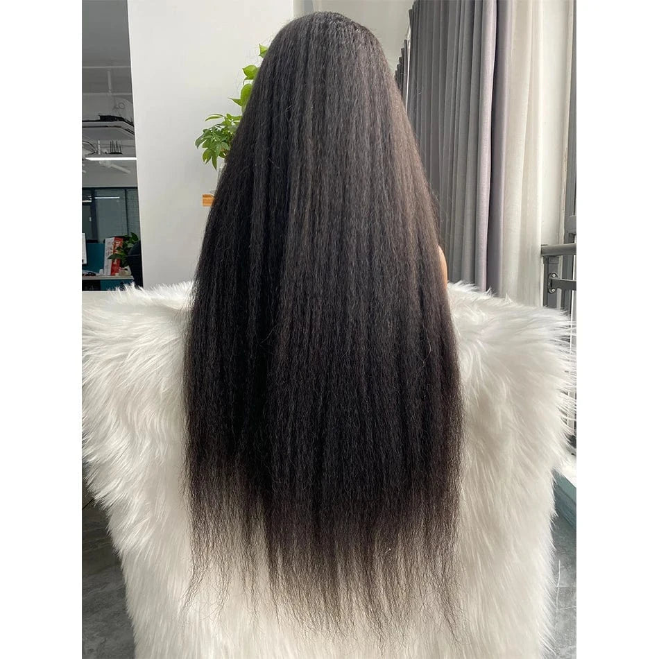 13*4 Lace Kinky Straight / 14 Inches Wholesale Brazilian Lace Front Wigs Cuticle Aligned Virgin Hair Lace Closure Wigs Vendor Human Hair Wigs For Black Women