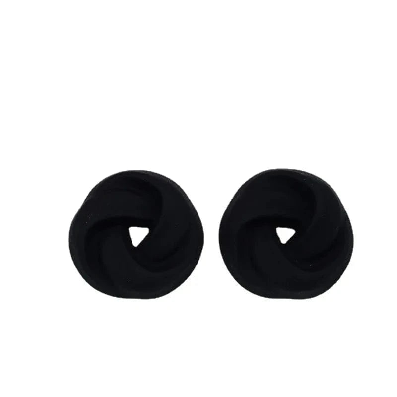 13 Macaroon Colors Korean Acrylic Round Twist Hoop Earrings for Women Matte Geometric Circle Stud Earrings Statement Jewelry