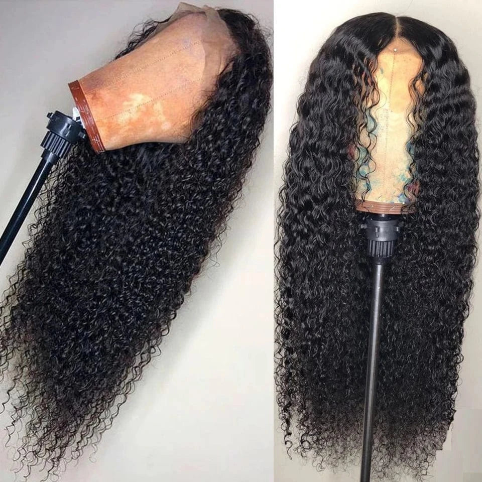 130% Transparent hd Lace Wig for American Women brazilian Deep Wave hd Lace Frontal Wigs Raw Human Hair Lace Front