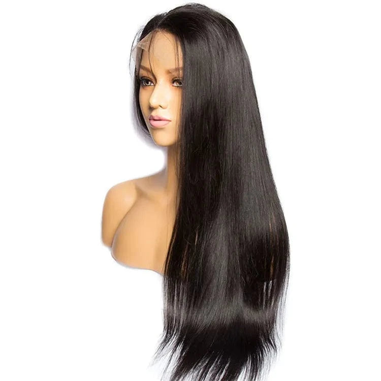 13x4 Lace Front Wig Straight / 12 Inches Ready to Ship Cheap Virgin Brazilian Hair Wigs Glueless Wigs Human Hair Lace Front Silky Straight Wave Human Wigs