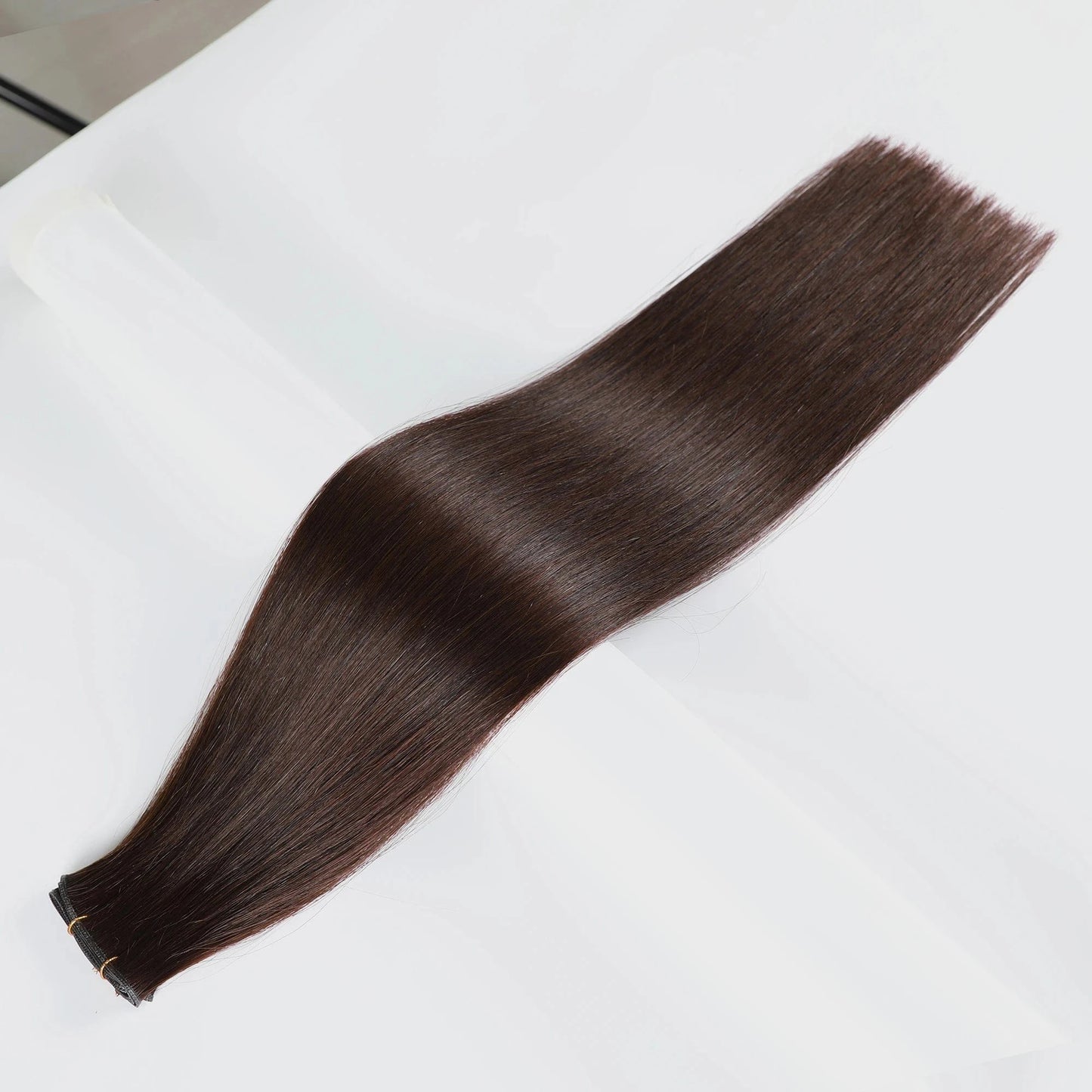 14 Inches / 2# Goodluck 2024 Human Hair Supplier Russian Thin Invisible Genius Weft Hair Extensions Double Drawn Human Hair Genius Weft