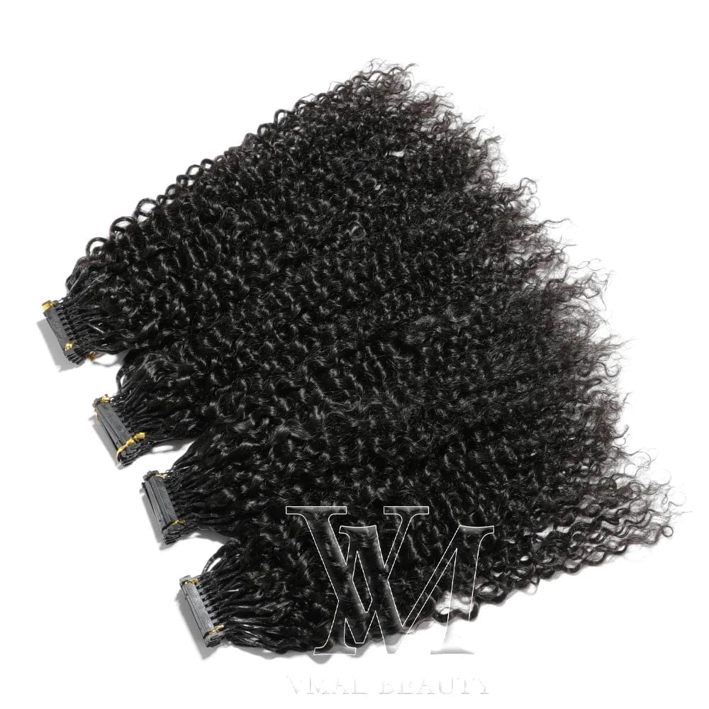 14 Inches / 3A 6D hair 100g VMAE Virgin Cambodian Cuticle Aligned 6D-3 Hair Extension Afro Kinky Curly 4A 4B 4C 3A 3B 3C 6D Human Hair Extensions Kit