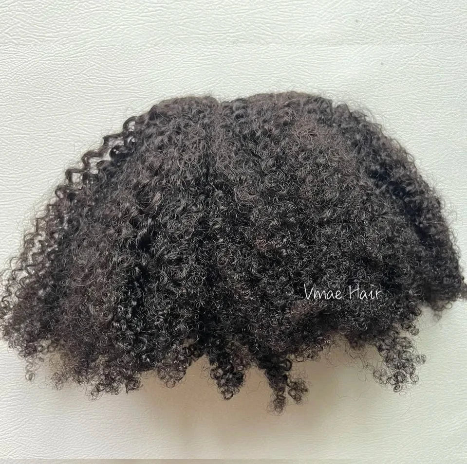 14 Inches / Afro Curly A VMAE Mongolian 3A Kinky Curls Afro 100% Remy Human Hair Clip-In Extension Natural Wave Style for Black Women