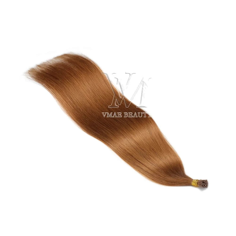 14 Inches / I Tip #30 VMAE Cuticle Aligned European Hair Blonde 613 60 I Tips Flat Tip Virgin Kreatin K Tip Hair Extensions Human Hair