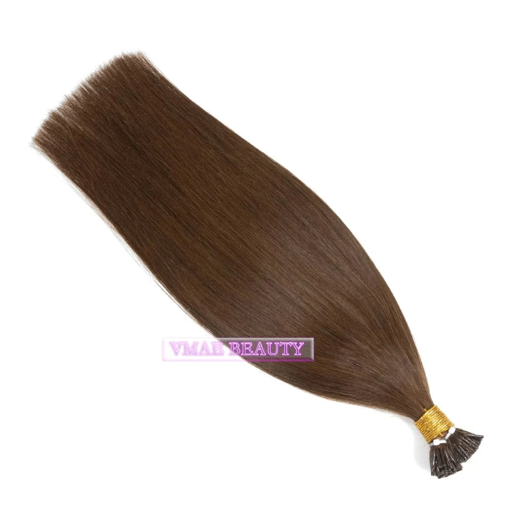 14 Inches / I Tip #4 VMAE Cuticle Aligned European Hair Blonde 613 60 I Tips Flat Tip Virgin Kreatin K Tip Hair Extensions Human Hair