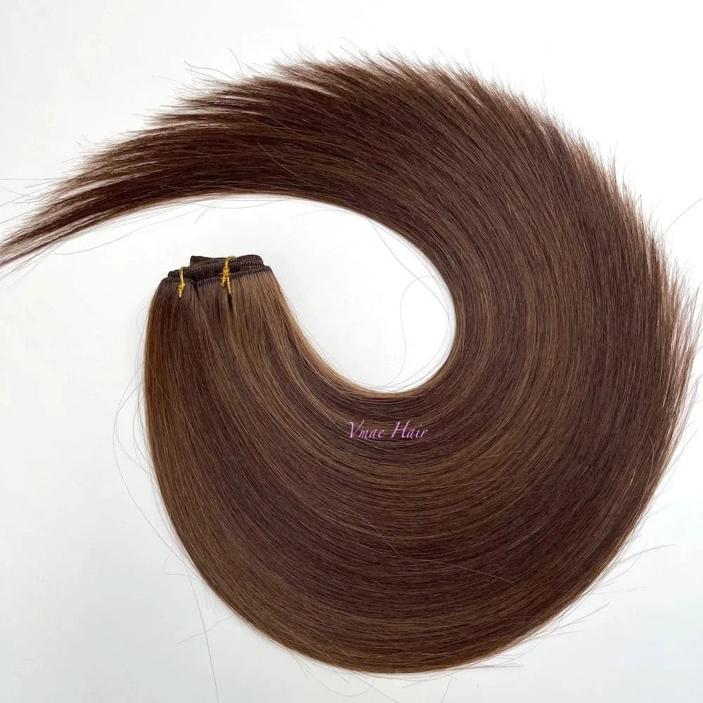 14 Inches / P #2/4 VMAE Double Drawn 613 60 Blonde Silver Straight Piano Blend Smooth and Aligned Russian Cuticle Remy Hair Extension Bundles