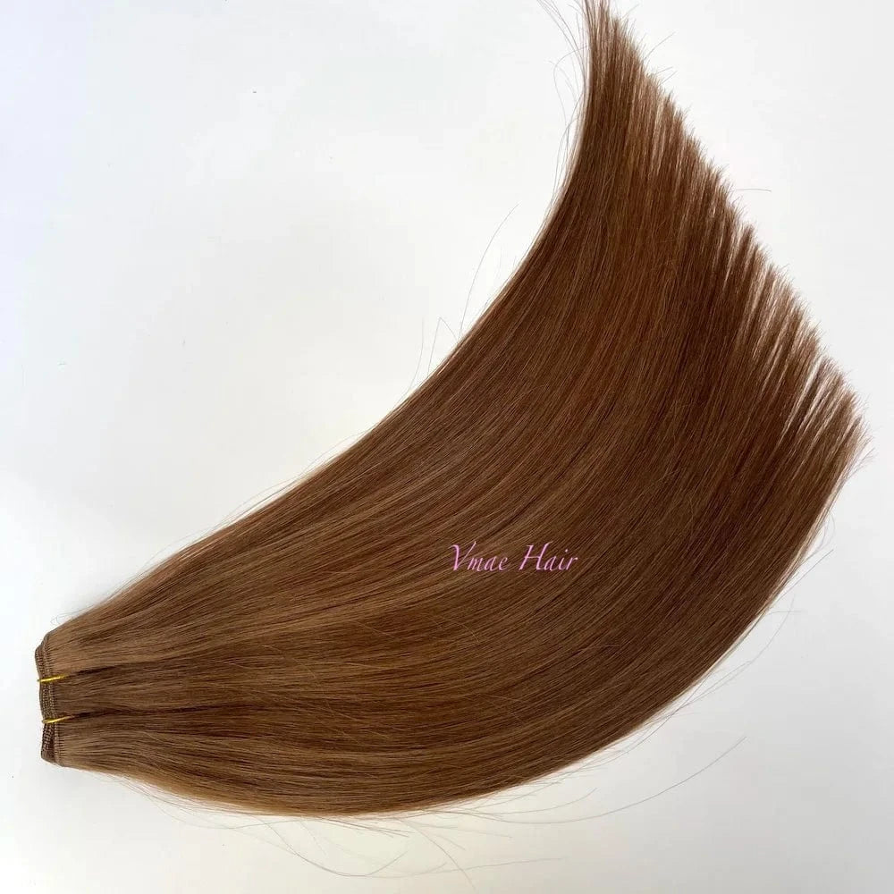14 Inches / P #4/6 VMAE Double Drawn 613 60 Blonde Silver Straight Piano Blend Smooth and Aligned Russian Cuticle Remy Hair Extension Bundles