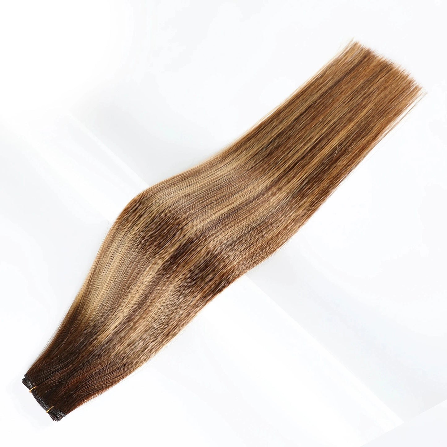 14 Inches / P4/27/4 Goodluck 2024 Human Hair Supplier Russian Thin Invisible Genius Weft Hair Extensions Double Drawn Human Hair Genius Weft