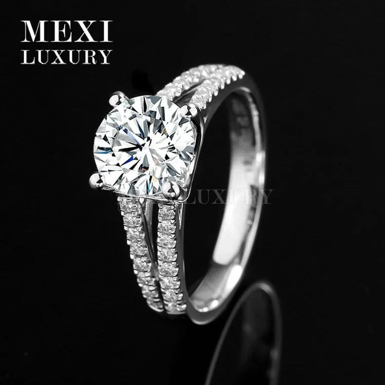 14k/18k white/yellow Gold engagement wedding moissanite ring in loose gemstone