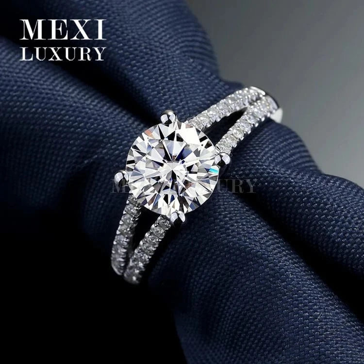 14k/18k white/yellow Gold engagement wedding moissanite ring in loose gemstone