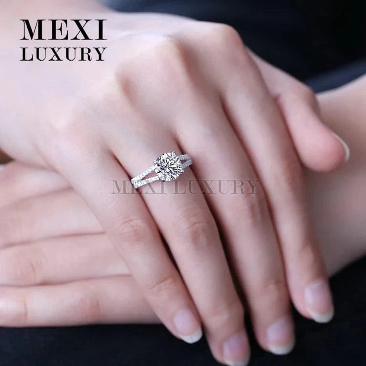 14k/18k white/yellow Gold engagement wedding moissanite ring in loose gemstone