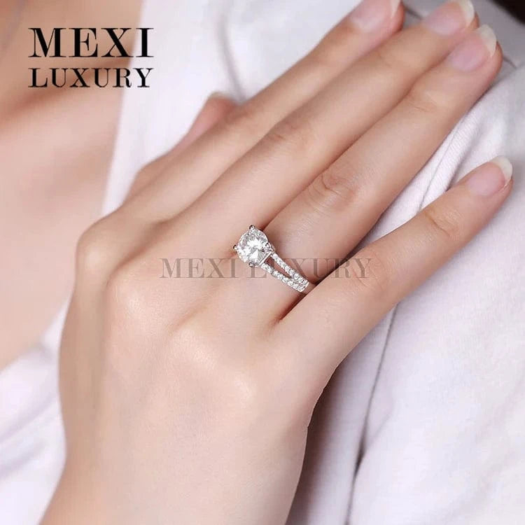 14k/18k white/yellow Gold engagement wedding moissanite ring in loose gemstone
