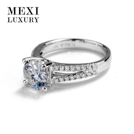 14k/18k white/yellow Gold engagement wedding moissanite ring in loose gemstone