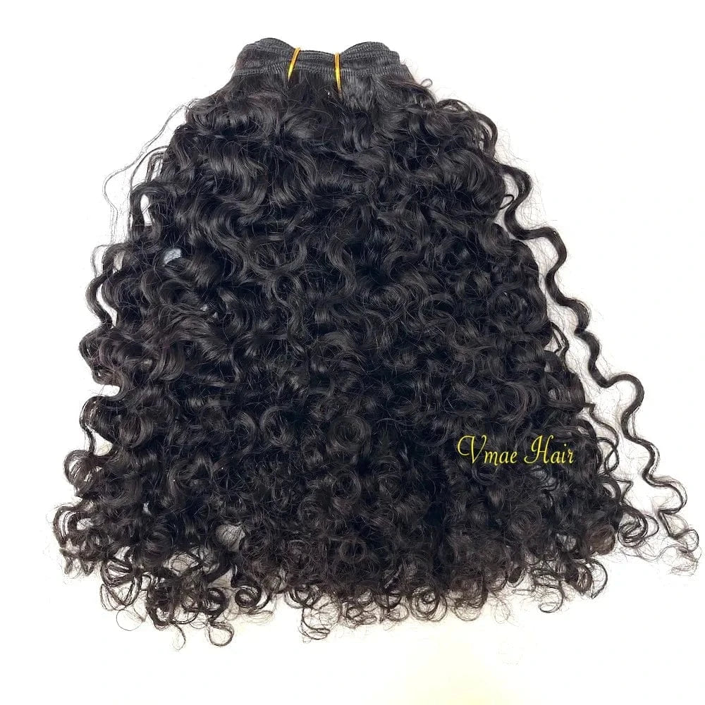 16 Inches / Afro Kinky Curly B weft VMAE Raw Cuticle Aligned 3A 3C 4A 4B 4C Afro Kinky Curly Closure and Frontals bundles Human Hair with Frontal and Closure