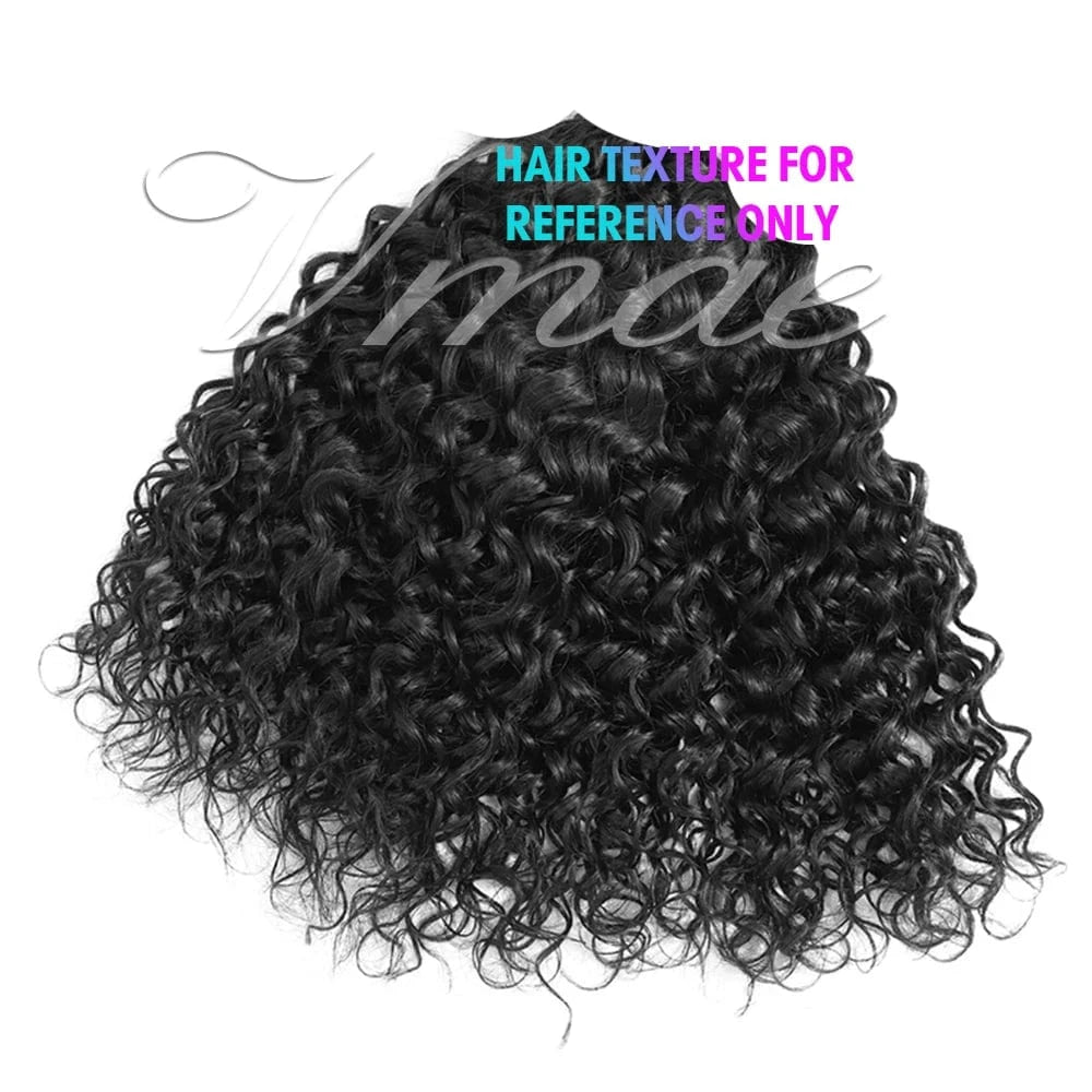 16 Inches / Water Wave 100g VMAE 100g Natural Color Body Deep Water Loose Wave Kinky Straight Human Hair Extension with Micro Beads Soft Remy Hair Grade