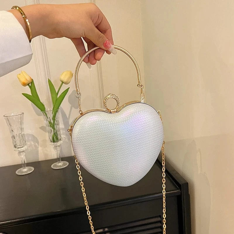 16cm*5cm*15cm / White-1 The new fashion handbags 2024 light lady personality chain Bags Lady Design Purses for women