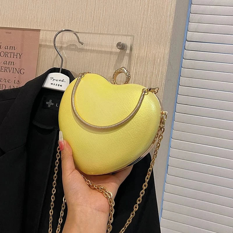 16cm*5cm*15cm / Yellow The new fashion handbags 2024 light lady personality chain Bags Lady Design Purses for women