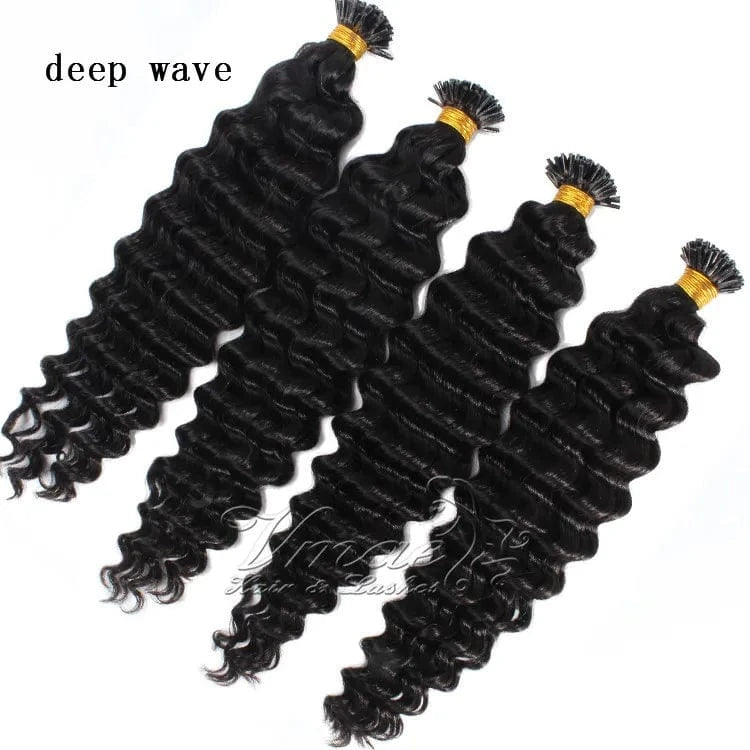 18 Inches / Deep wave VMAE Wholesale Raw Remy Human Hair Extensions Clip Ins Deep Wavy Afro Kinky Curly Clip In Hair Extensions for Black Women