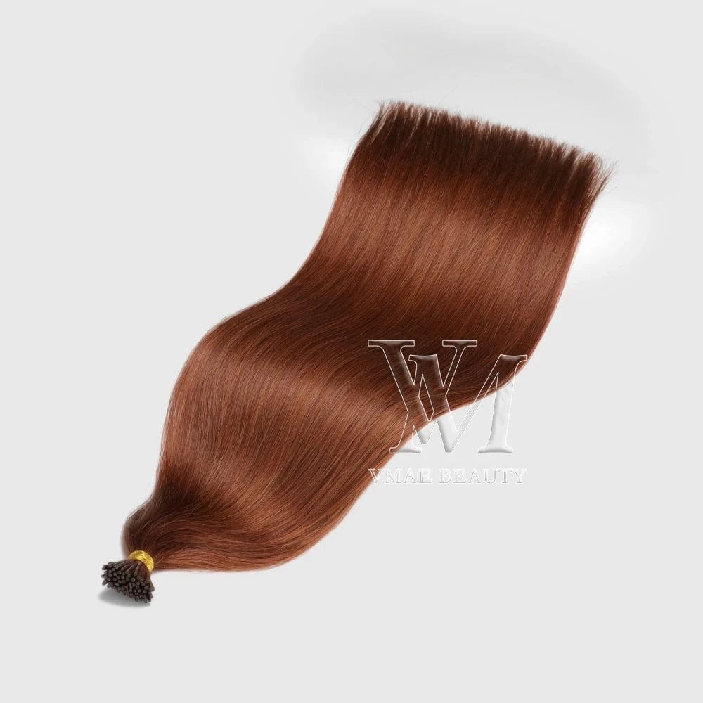 18 Inches / I Tip #33 VMAE Cuticle Aligned European Hair Blonde 613 60 I Tips Flat Tip Virgin Kreatin K Tip Hair Extensions Human Hair