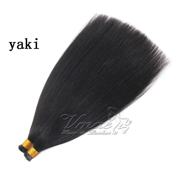 18 Inches / Yaki straight VMAE Wholesale Raw Remy Human Hair Extensions Clip Ins Deep Wavy Afro Kinky Curly Clip In Hair Extensions for Black Women