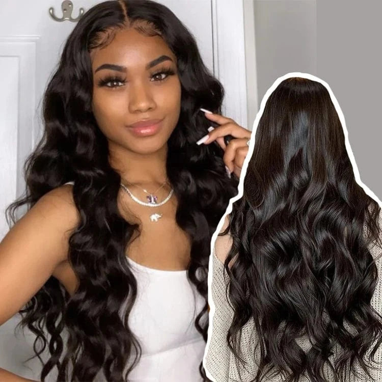 180 Density Pre Plucked Cuticle Aligned Virgin Human Hair Mink 26 Inch 13X4 Curly Body Wave Frontal Brazilian Lace Hair Wigs