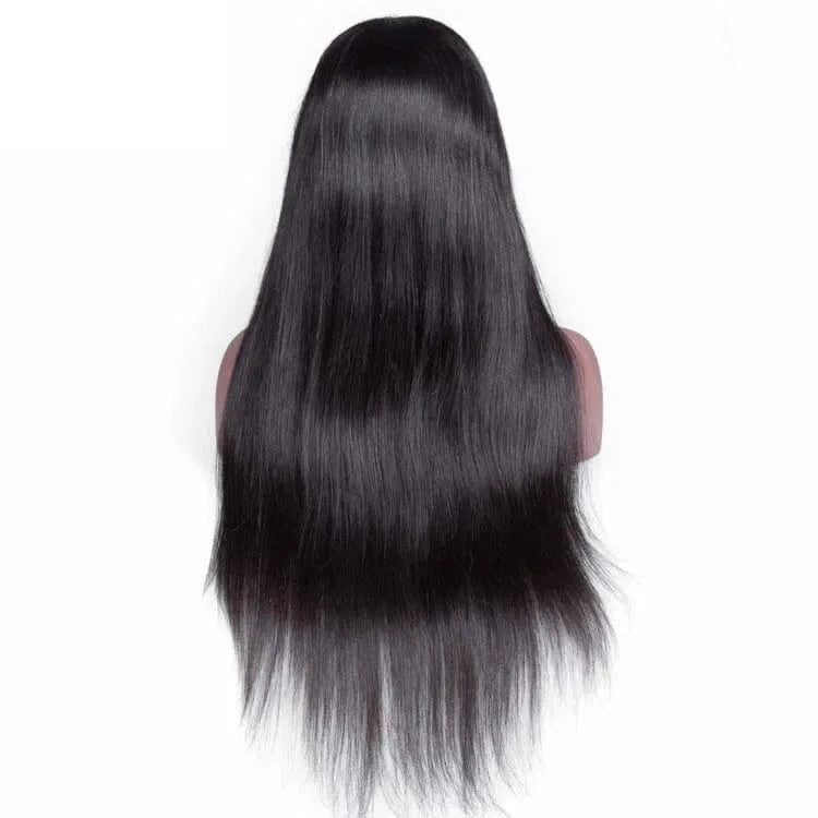 180% Heavy Density Straight Lace Front Wig 100% Human Hair with Baby Hair